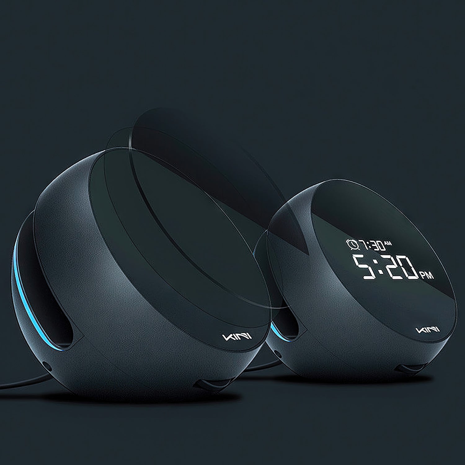 KINI K5 - Wireless Charging Clock with Quick Charge