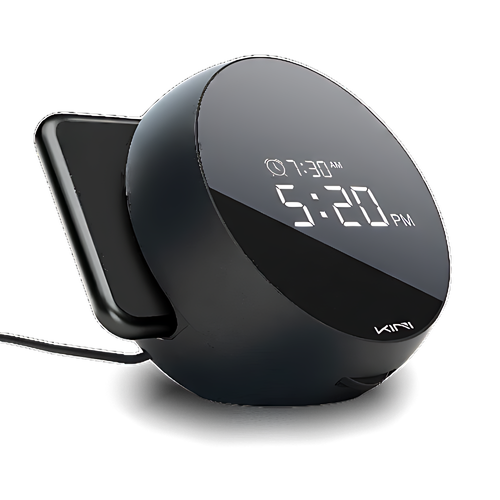 KINI K5 - Wireless Charging Clock with Quick Charge