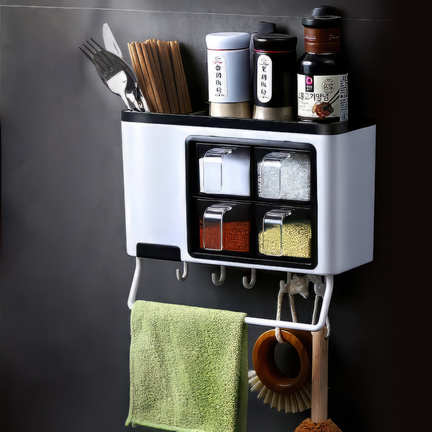 SeasonRack - Simple Wall-Mounted Spice Organizer